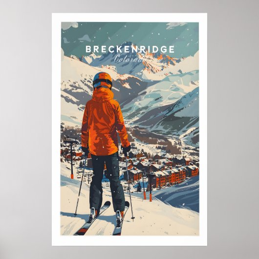 Breckenridge Ski Poster 1 ポスター (正面)
