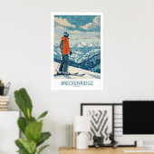 Breckenridge Ski Print - Colorado 1 ポスター (ホームオフィス)