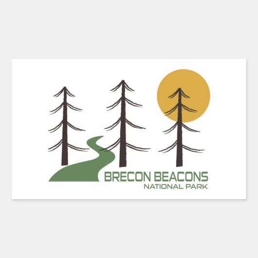 Brecon Beacons National Park Trail 長方形シール (正面)