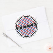 Breda City Pride Emblem – Dutch Identity ラウンドシール (封筒)