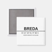 Breda Coordinaten - Breda Coordinates マグネット (正面/裏面)