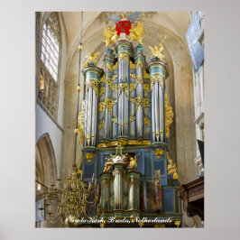 Breda Grote Kerk、オランダ ポスター