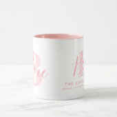 Bree name meaning and monogram soft pink text マグカップ (中央)