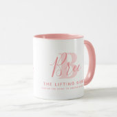 Bree name meaning and monogram soft pink text マグカップ (正面右)