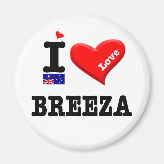 BREEZA - I Love マグネット (正面)
