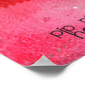 - BREEZE -タイポグラフィアート絵を描のポスタープリント ポスター (角)