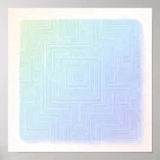 Breezy Luminous Labyrinth Wallpaper and Art Print ポスター (正面)
