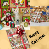 Breezy The Cat - Christmas Wraping紙転が ラッピングペーパー