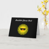 Breithláのshonaのduit/アイルランドのゲール族のハッピーバースデー カード (黄色い花)