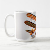 Breitlingの翼の歩行者 コーヒーマグカップ (左)