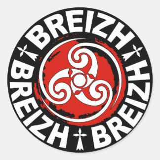 Breizh (Bretagne) sticker ラウンドシール