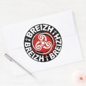 Breizh (Bretagne) sticker ラウンドシール (封筒)