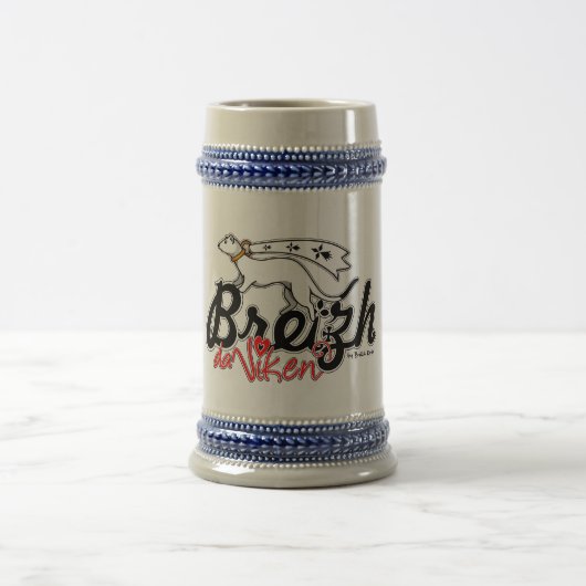 Breizh da viken (la Bretagne pour toujours) ビールジョッキ (中央)