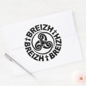 Breizh Triskel ラウンドシール (封筒)