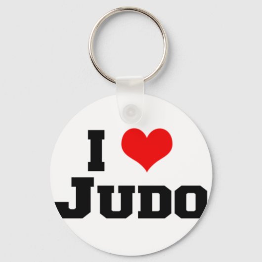 Breloc Metalic I love Judo fara semnatura! キーホルダー (正面)