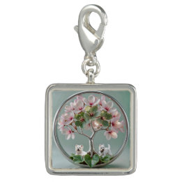 Breloque bracelet Bijou Sakura Photo Maman Westie チャーム