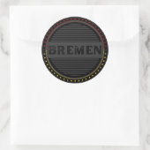 Bremen City Pride Emblem – German Identity ラウンドシール (バッグ)