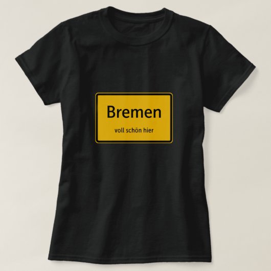 Bremen Damen Frauen T-Shirt Tshirt Shirt Tシャツ (デザイン正面)