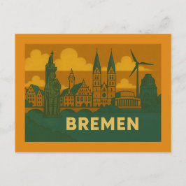 Bremen Germany City Art ポストカード