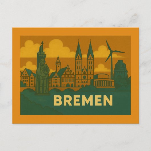 Bremen Germany City Art ポストカード (正面)