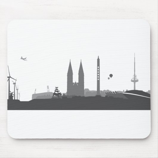 Bremen Skyline マウスパッド (正面)