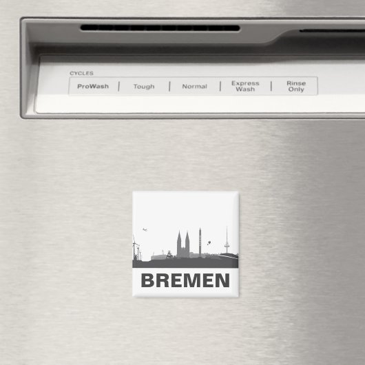 Bremen Skyline Kühlschrank Magnet マグネット (インサイチュ (食洗機))