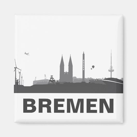 Bremen Skyline Kühlschrank Magnet マグネット (正面)