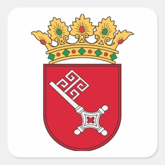 Bremer Wappen スクエアシール (正面)