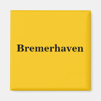 Bremerhaven  Magnet Schild Gold Gleb マグネット