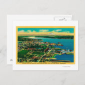 BremertonおよびBremertonの海軍造船所の空中写真 ポストカード (正面/裏面)