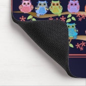 Brenches及び一流のマウスパッドのかわいくカラフルなフクロウ マウスパッド (コーナー)