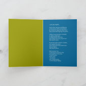 BRENDAの挨拶状"私は歌います彼の賞賛"を シーズンカード (内部)