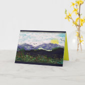 BRENDAの美しく空白のな挨拶状 カード (黄色い花)