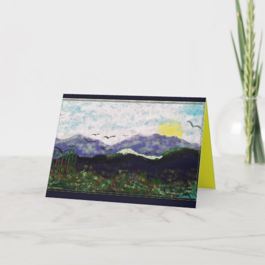 BRENDAの美しく空白のな挨拶状 カード (正面)