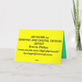 BRENDAの花の挨拶及びメッセージカード カード (裏面)