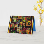 BRENDAの花の挨拶及びメッセージカード カード (黄色い花)