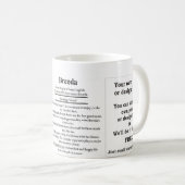 Brenda、起源および意味およびあなたの写真 コーヒーマグカップ (正面右)