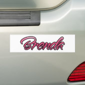 Brenda faded pink Aufkleber Sticker バンパーステッカー (車上)