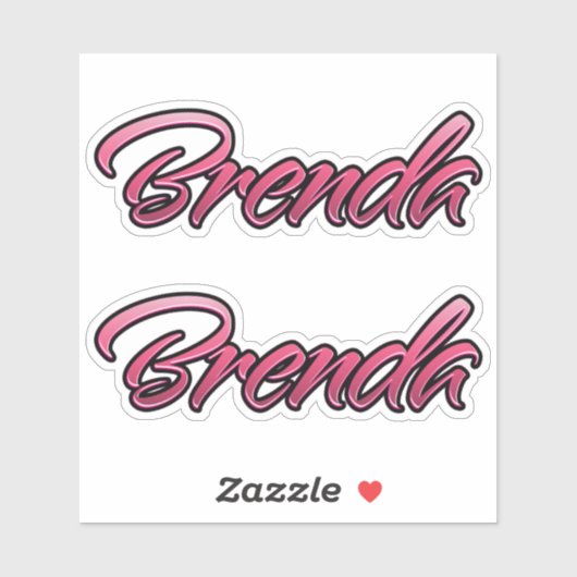Brenda faded pink Aufkleber Sticker Stickerset シール (シート)