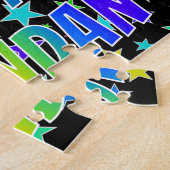 "BRENDAN"名、おもしろい"ハッピーバースデー" ジグソーパズル (側面)