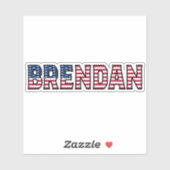 Brendan Name Vorname USA Sticker Stickerset シール (シート)