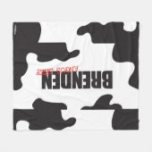 Brendenアンガスのビーフ、50" x60 " フリースブランケット (正面(横))