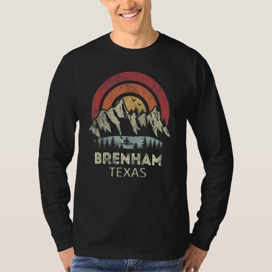 Brenham Texas Mountain Sunset Sunrise Kayaking Tシャツ (正面)