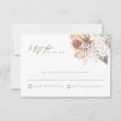 BRENNAボヘミアントロピカルパームボホRSVPポストカード 招待状 (正面)