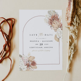 BRENNAボホアーチテラコッタパームザデイト 招待状