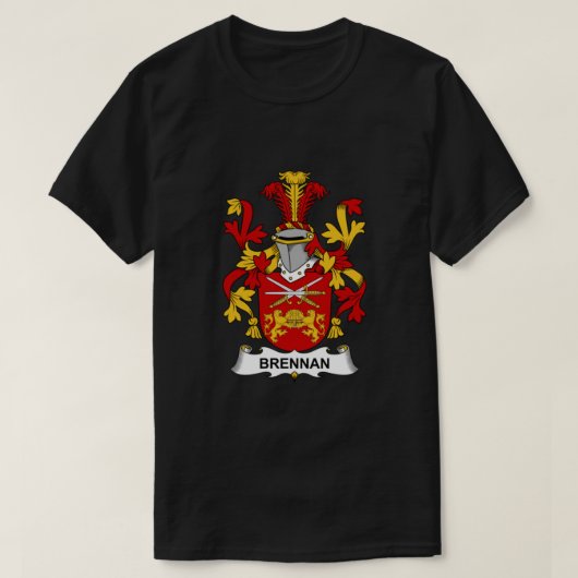 Brennan Coat of Arms - Family Crest Shirt Essentia Tシャツ (デザイン正面)