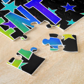 "BRENT"名、おもしろい"ハッピーバースデー" ジグソーパズル (側面)