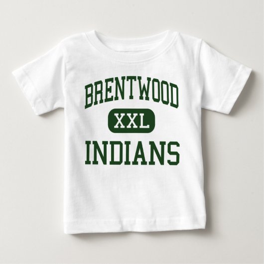 Brentwood -インディアン-高Brentwoodニューヨーク ベビーTシャツ (正面)