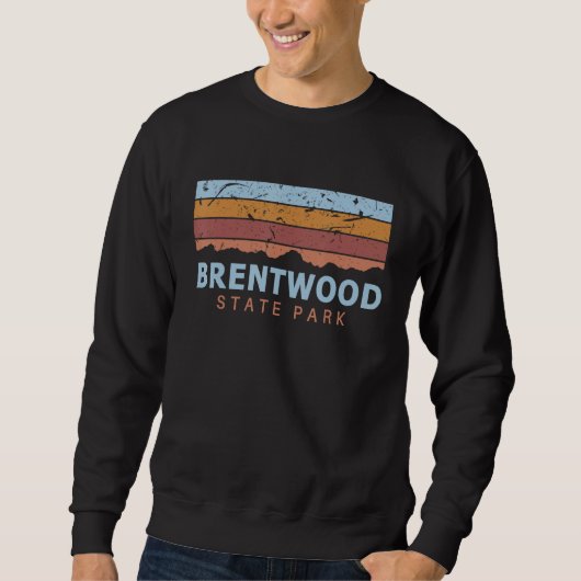 Brentwood State Park New York Retro Cool スウェットシャツ (正面)