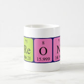 Breonaの定期的なテーブル名mag コーヒーマグカップ (中央)